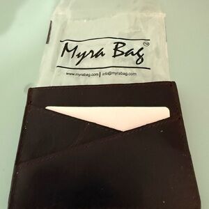 Myra Bag Brown Leather Card Holder
